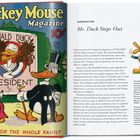 Links: "Mickey Mouse Magazine", "Donald Duck for President", "Fun for the Whole Family". Rechts: "Mr. Duck Steps Out".