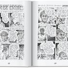 Eine Comicseite mit dem Titel "Foolish Notions" zeigt eine angespannte Figur in verschiedenen emotionalen Szenen.