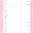 Kalender mit Gedichten und Illustrationen von Vögeln und Blumen. Enthält Daten für März mit hervorgehobenen Feiertagen.