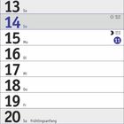 Kalender für März mit Feiertagen: Frauentag am 8., Frühlingsanfang am 20., Karfreitag am 26., Ostern am 28./29.