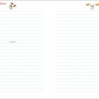 Links: "Persönliche Daten" mit Linien für Informationen wie Name, Telefonnummer. Rechts: "Notizen" ebenfalls mit Linien.