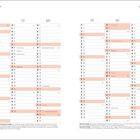 "Jahresplaner 2027" in großen Buchstaben oben. Feiertage wie Neujahr, Heilige Drei Könige und Internationale Frauentag markiert.