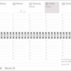 Kalender: 28. Dez bis 3. Jan. Zitat: "Es ist nie zu spät, das zu werden, was man hätte sein können." George Eliot.