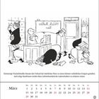 Karikatur: Leute suchen auf allen Vieren. Text: "Feinsinnige Frischehändler... zu schätzen wissen". Kalendermonat Mär.