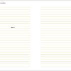 Links steht "PERSÖNLICHE DATEN" mit Zeilen für Details, rechts "NOTIZEN" mit leeren Zeilen.