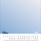 Kalender für März: Wochenbeginn Montag. Besondere Daten: 8. Frau, 20. Frühling, 26. Karfreitag, 28.-29. Ostern.