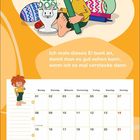 März. Ich male dieses Ei bunt an, damit man es gut sehen kann, wenn ich es mal verstecke dann. Kalender darunter.