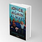 Titel: Once, Again, Always. Autor: Amanda Gayle. Zwei Personen auf einem blauen Sofa, umgeben von Büchern.