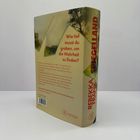Roter Text auf Buchrücken: "SPIEGELLAND". Roter Text: "Wie tief musst du graben, um die Wahrheit zu finden?" Links Naturbild.