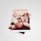 Text: "CHARLOTTE PARADISE", "herzflut", "roman", "pola". Coverbild zeigt Gesicht einer Person mit Händen über den Augen.