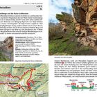 38 Rund um Merzalben, 4.30 h, Winschertfels, Waldweg, Ruine Gräfenstein. Fotos von Ruine und Felslandschaft, Karte mit Route.