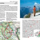 24 Jenner-Umrundung: Rundweg mit Panoramablick, 11,6 km, 5.15 h. Karte zeigt Route. Foto: Frau wandert bergab auf Kiesweg.