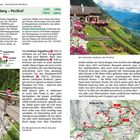 Gasthaus Giggelberg, Ausgangspunkt, Hängebrücke und Pirchhof. Bild zeigt eine Berglandschaft mit Hängebrücke und Gasthaus.