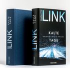 Zwei Bücher: "Kalte Tage" von Charlotte Link. Eins hat einen schlichten blauen Einband, das andere ein Cover mit Schneemotiv.