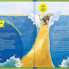 Seite 42: "Spielidee: Das Meer teilt sich!". Seite 43: "Habt keine Angst!". Eine Illustration des geteilten Meeres.