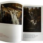 Links: Simon Denis, Wasserfall, um 1800. Rechts: Jakob Christoph Miville, Die Reichenbachfälle, 1821/1828. Beide zeigen Wasserfälle.