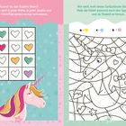 Links: "Kannst du das Sudoku lösen?" mit farbigen Herz-Symbolen. Rechts: Malen nach Zahlen mit Einhorn-Thema.