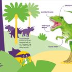 "Der König der Dinosaurier" beschreibt einen T. rex mit Merkmalen wie riesige Zähne, kräftige Beine und große Füße.