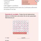 Notrufnummern in Italien: 113 Polizei, 112 Carabinieri. Übung zur Wortzuordnung: Haar - capello, Bart, Schnurrbart.