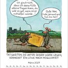 Zwei Ratten sprechen über das Tragen einer Kiste: "Ich glaub nicht, dass ich deine Kiste alleine tragen kann..." Eine Illustration.