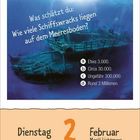 „Was schätzt du: Wie viele Schiffswracks liegen auf dem Meeresboden?“ mit Auswahl a bis d. Datum: Dienstag, 2. Februar.
