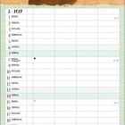 März 2027 Kalenderblatt, Illustration: Bär mit Regenschirm unter Wolke, Monate und Wochentage, Feiertage markiert.