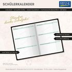SCHÜLERKALENDER: Stressfrei durchs Schuljahr! Zwei Seiten pro Woche, viel Platz für Notizen, sinnvolle Aufteilung.