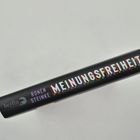 Buchrücken: "Ronon Steinke MEINUNGSFREIHEIT" in bunten, blockartigen Buchstaben auf schwarzem Hintergrund.