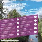 "DIE MARCO POLO BUCKETLIST" und "Das musst du in Leipzig erlebt haben". Darunter eine Liste von zehn Aktivitäten.