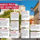 MARCO POLO TOP-HIGHLIGHTS: Verschiedene Sehenswürdigkeiten und Tipps auf Elba. Gebäude mit blauen Fensterläden im Hintergrund.