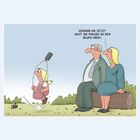 „Verderb ihr jetzt nicht die Freude an dem neuen Handy.“ Illustration: Ein Kind springt mit einem Handy-Springseil.