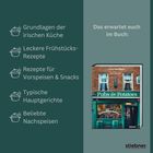 Texte: Grundlagen der irischen Küche, Frühstücksrezepte, Vorspeisen & Snacks, Hauptgerichte, Nachspeisen. Buch: Pubs & Potatoes.