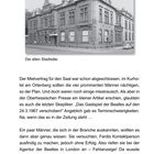 "Die alten Stadtsäle." Text über Mietvertrag für ein Beatles-Konzert. Abbildung zeigt ein historisches Backsteingebäude.