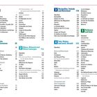 Inhalt mit Abschnittstiteln: Ardèche und Cevennen, Nîmes, Montpellier, Sète, Narbonne. Enthält Seitenzahlen.