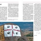 Vorwort über Sardinien: Beschreibung der Insel, ihrer Kultur und Bewohner. Unten ein Fels mit der Aufschrift "OTZANA".