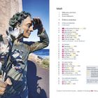 Inhaltsübersicht mit Seitenzahlen. Links eine Statue eines Mannes mit Blumen in der Hand, der in die Ferne schaut.