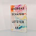 ANDREAS SCHÄFER LETZTER AKT. Farbenfrohes, abstraktes Design in Pastelltönen mit dynamischen Pinselstrichen.