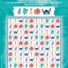 Versteckspiel: Suche die fünf Abbildungen in der gleichen Reihenfolge im Raster. Gefunden? Kreise sie ein! Illustration.