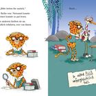 Links: Text über Herrn Lich und Bücher. Rechts: Tiere, ein Flusspferd mit Zettel "Ihr seid ALLE unvergleichlich toll."