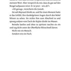 Text über einen alten Seemann, ein Versprechen und eine Gestalt, die ins Wasser springt. Seitenzahl unten rechts: 11.