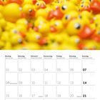 Kalenderblatt März 2027. Bild zeigt zahlreiche gelbe Gummienten mit orangen Schnäbeln.