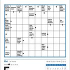 Kreuzworträtsel mit Hinweisen. Unten: 5. Mai, Mittwoch, 18. Woche. Kalenderabschnitt zeigt Monat Mai. Mond- und Sonnenzeiten.