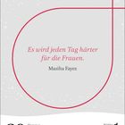 "Es wird jeden Tag härter für die Frauen." - Masiha Fayez. Datum: 30. März, Dienstag. Sternzeichen: Widder.