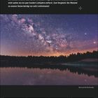 Text: Sterne sind einige hundert Lichtjahre entfernt. Abstand zur Sonne: acht Lichtminuten. Januar-Kalender, 4. Woche.