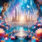 Text: "18 Sylphe" 

Eine magische Illustration einer ätherischen, leuchtenden Gestalt im Wasser mit wallendem Haar und Wasserfällen. 