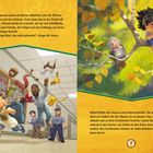 Texte: Mabel Tanaka wollte als Kind Tieren helfen. Illustration: Mabel lässt Tiere frei, Lehrer und Polizist erschrocken.