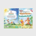„Winnie Puuh: Geschichten von Abenteuer und Freundschaft“. Farbenfrohe Illustration von Winnie Puuh und Tigger.