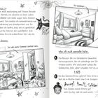 Links steht ein Text über Aufräumen und Ordnung. Oben: "So nachher". Rechts: Eine sauberes Zimmer. Darunter: "Was ich noch gemacht habe". Zeichnungen und Illustrationen zeigen ein Zimmer vorher und nachher.