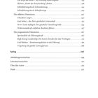 Inhaltsverzeichnis für geistliche Leitung mit Themen zu kognitiver, affektiver und pragmatischer Dimension sowie Anhangsinfo.