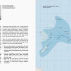 Links: Text über polynesische Navigation. Rechts: Karte der polynesischen Besiedlung 900 v. Chr. bis 1300 n. Chr.